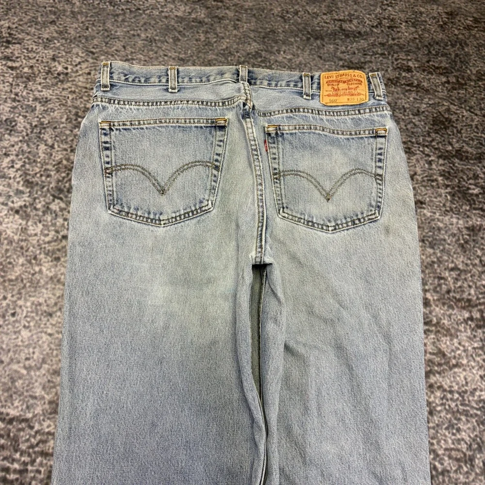 Levi's 560 Jeans Comfort Fit Mens 36x30 Blue Denim Straight Leg VTG Y2K